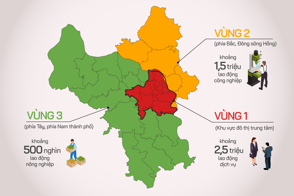 Hà Nội chính thức giãn cách theo 3 vùng ‘đỏ, cam, xanh’ từ 6.9.2021 đến 21.9.2021